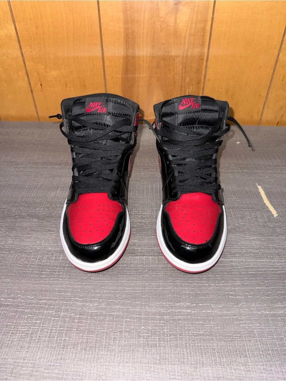 Jordan Men’s Retro High Top Sneakers Black and Red